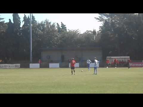 Ilford 1-2 Saffron Walden Town.  FA Cup Extra Preliminary Round.  Sun17Aug2014