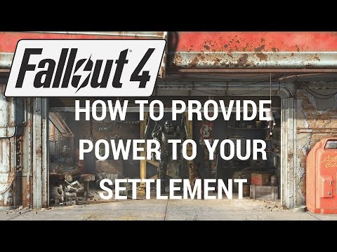 Fallout 4 - How To Provide Power To Your Settlement (Basic Tutorial) [PS4]