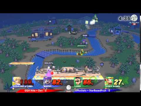 Super Smash Doubles #9   Grand Finals   GGA Nite + Dan vs JJRockets + StarBasedFruit