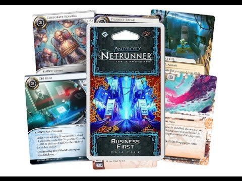 Android Netrunner. Business First Data Pack unboxing