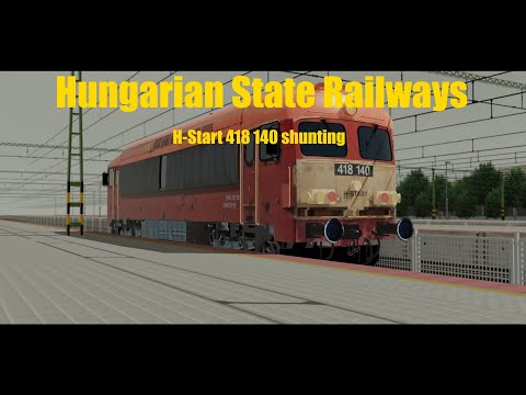 MÁV, H-Start 418 140 shunting around Békéscsaba station