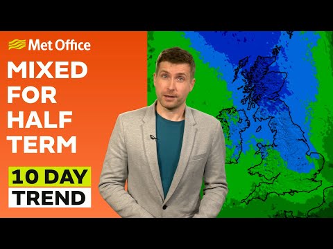 10 Day Trend 22/10/2025 – Chilly then changeable– Met Office weather forecast UK