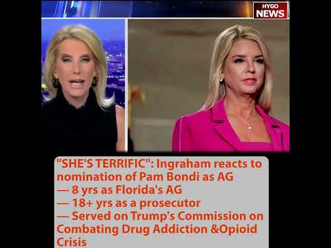 Trump nomination Pam Bondi as AG; 'SHE'S TERRIFIC'; MSNBC freaking out BC she’s competent