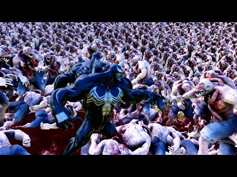 60 Venoms vs 30000 Parasite Zombies | Ultimate Epic Battle Simulator | UEBS