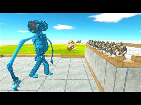 Ghor Hammer Tower Attacks Mecha Units - Animal Revolt Battle Simulator