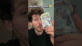 Opening Prismatic Evolutions 😭 #pokemoncards #pokemon #opening #tcg #fail