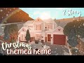 2 story christmas themed house ♡ | bloxburg speedbuild | luminto