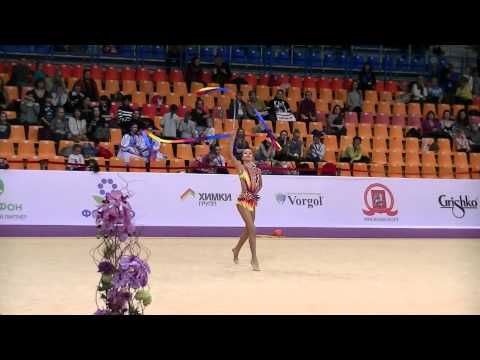 Polyakova Veronika (RUS) ribbon Grand Prix Moscow 2015 All-around