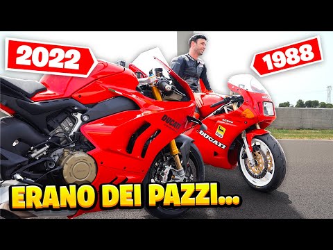 They were coffins on two wheels! 😰 851 SBK VS V4S 1100