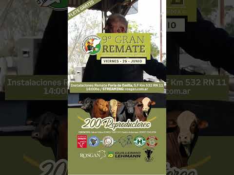 9° Gran Remate Cámara de Cabañas Santafesinas:  viernes 26/06 - La Lehmann