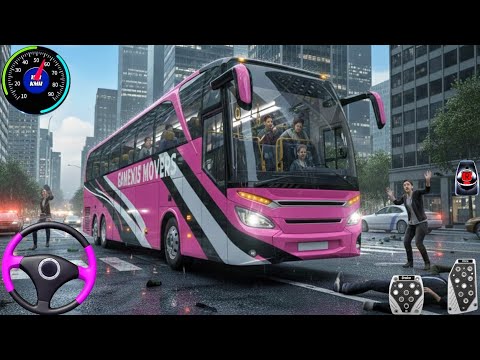 New Euro Coach Bus Simulator 2026 - Indian City Bus Driving 3D - Bus Game Andriod Gameplay