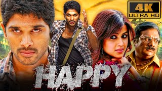 Happy (4K)- Allu Arjun Superhit Romantic Comedy Mo
