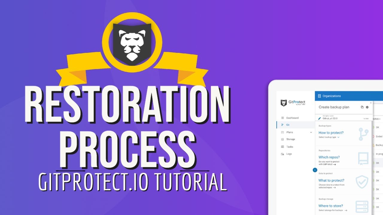 Restore Data From Backup - GitProtect.io Tutorial - Git Repository Backup