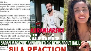 Saran Magazine Published Halil Ibrahim Ceyhan Big News !Sila Turkoglu Reaction
