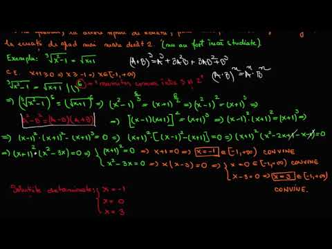 Ecuații iraționale (II) | Lectii-Virtuale.ro