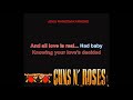 Guns N' Roses - Don't Cry (Alternate lyrics) [Karaoke]