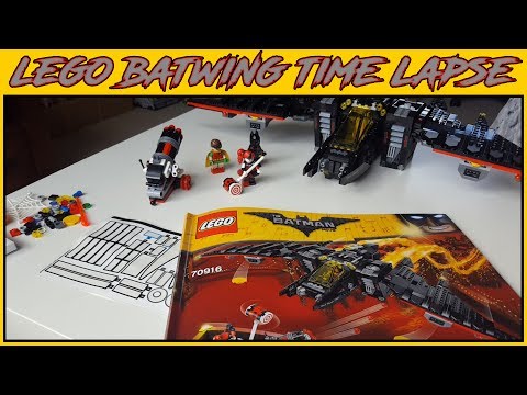 The LEGO Batman Movie Batwing Time Lapse Build