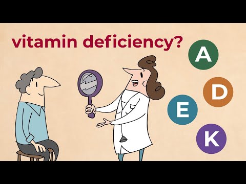 Vitamin deficiency of the vitamins ADEK