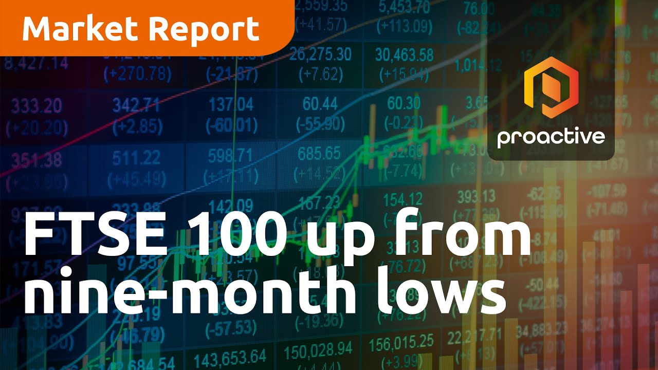 FTSE 100 up from nine-month lows - Market Report