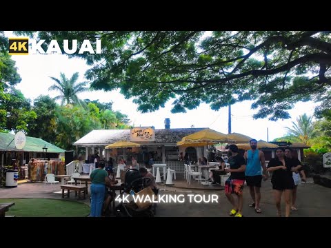 [4k] Kōloa Walk : What it’s like in Koloa Hawaii - Beautiful Town in Kauai
