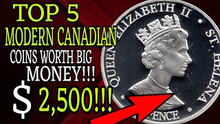 Top 5 Most Valuable Modern Coins - Rare Canadian Coins in Your Pocket Change WORTH MONEY