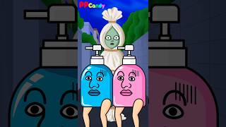 POCONG DATANG! インドネシアのおばけ「ポチョン」に出会うジェルポンプおばけ #pocong #hantu #animasi #lucu #shorts #anime #妖怪