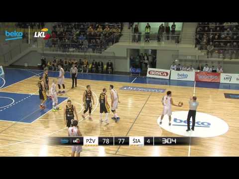 BEKO-LKL rungtynės: Pasvalio „Pieno žvaigždės“ - Šiaulių „Šiauliai“ [2015-01-31]