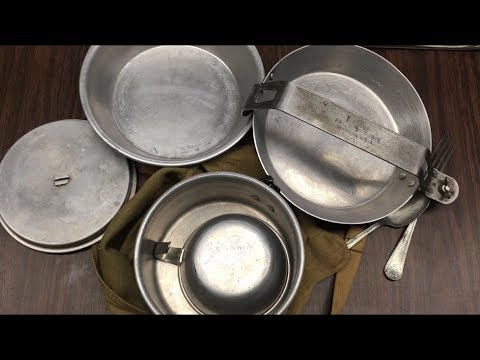 1930s to Early 1940s Wearever Boy Scout Mess Kit review and Demo.