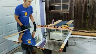 How to cut a large mirror without breaking it