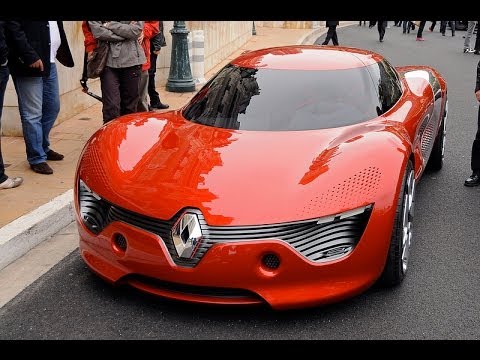 Renault DeZir arriving and driving in Monaco