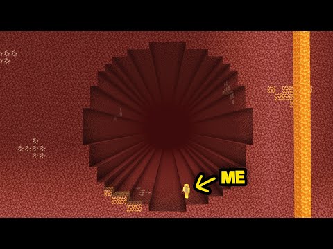MEGA Nether Tunnel 1: I'm Destroying 150,000 Netherrack Blocks