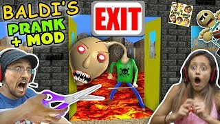 BALDI&#39;S BASICS NO EXIT ESCAPE + PRANK &amp; MOD! FGTEEV RAGE Teacher Ending! (Education &amp; Learning #2)