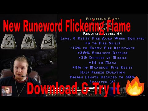 D2R New 2.4 Runewords!! - Flickering Flame (Nef Pul Vex)