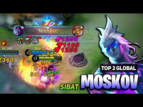 MANIAC! Moskov Goldlane Build [ Moskov Best Build Top Global ] SIBAT - Mobile Legends