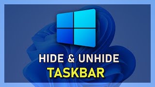 Windows 10 - How to Hide & Unhide Taskbar