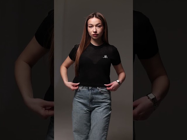 Чоботи жіночі шкіряні байка хутро 592641 Чорний Футболка жіноча 594348 Чорна