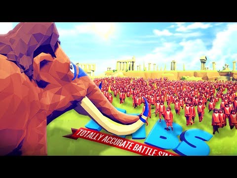 1 MAMMUT vs 10.000 HOBBITS! | Totally Accurate Battle Simulator - (Co-op)