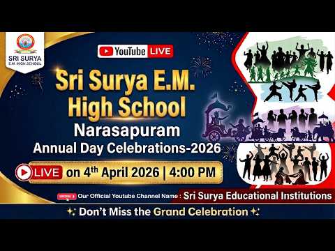 LIVE - Sri Surya Educational Institutions Annual Day Celebrations 2026