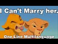 The Lion King I Can T Marry Her One Line Multilanguage