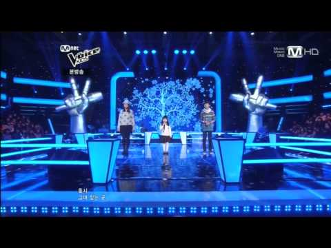 보이스 키즈 - [엠보키4회/배틀라운드] 전아현,박예음,이은성 - 눈의 꽃(박효신)