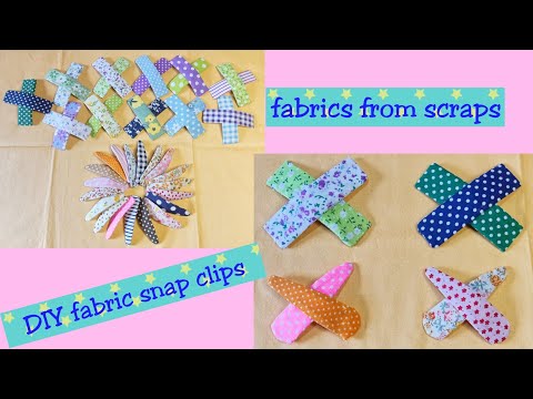 DIY fabric snap clips / how to make snap clips / DIY...