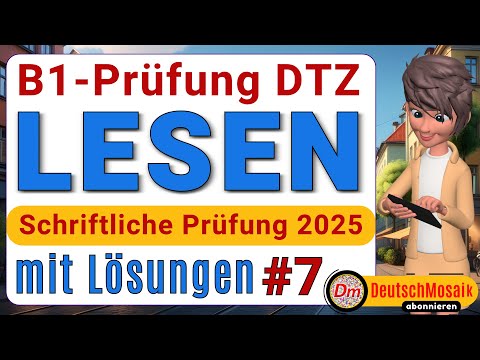 B1 Lesen | DTZ 2025 | Übung mit Lösungen | #7