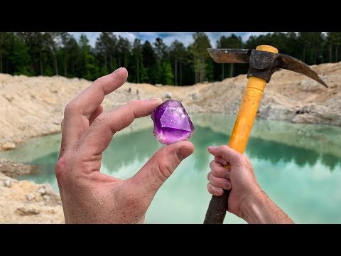 Found Rare Amethyst Crystal While Digging at a Mine! (Unbelievable Find)