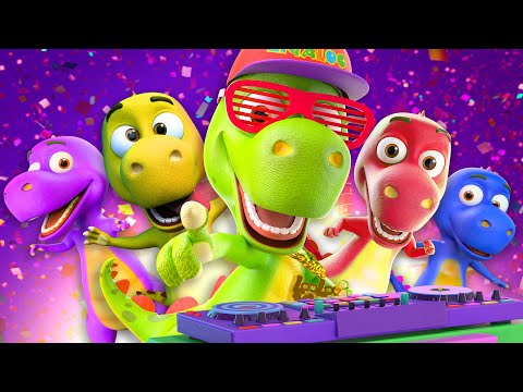 Five Little Dinos - Zigaloo Dance - Sing-Along Songs for KIDS - S4EP38 Dance Along