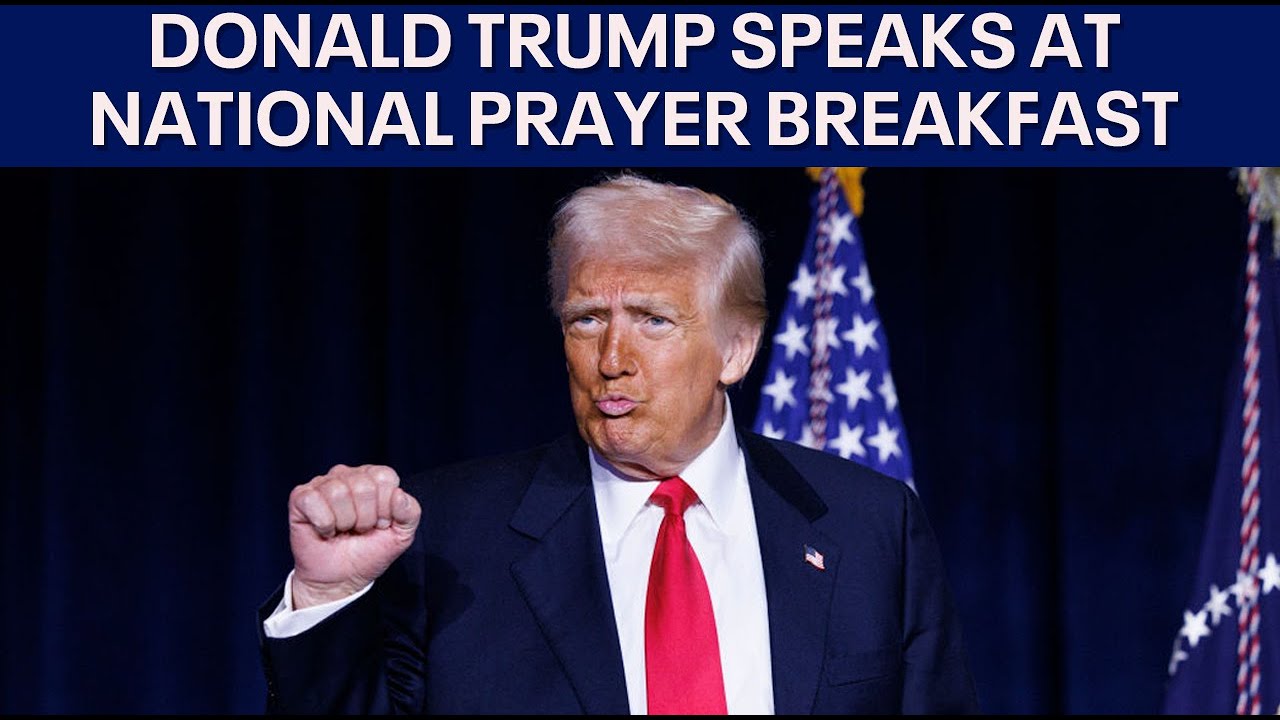 Donald Trump speaks at National Prayer Breakfast