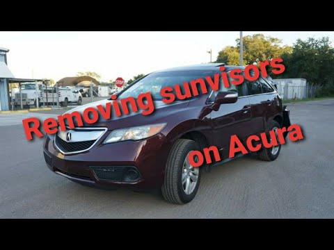Acura rdx sunvisor removal how to diy replace replacement honda