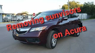 Acura rdx sunvisor removal how to diy replace replacement honda