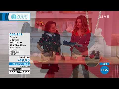 Bzees Lipstick Washable SlipOn Shoe