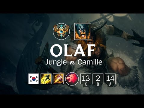 Olaf Jungle vs Camille - KR Challenger Patch 8.11
