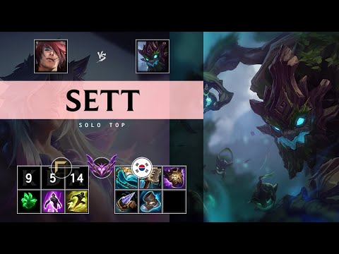 Sett Top vs Maokai: Killing spree - KR Master Patch 25.S1.1